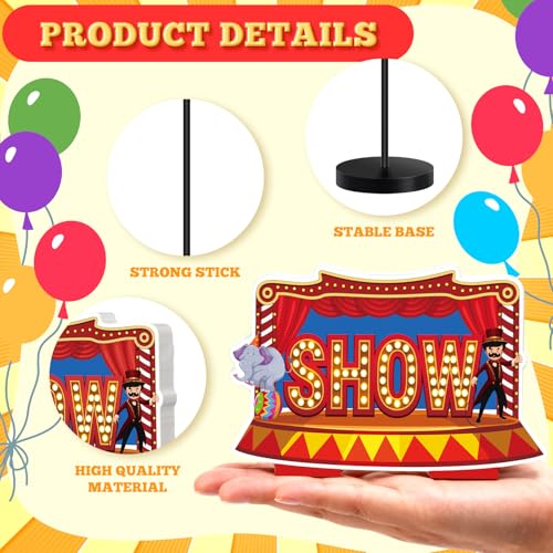 DoubleFill 6 Pcs Carnival Party Decoration for Table Centerpieces - style: Carnival Circus
