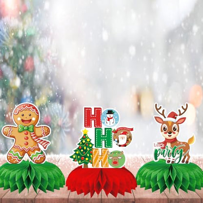 Christmas Table Centerpieces - Christmas Table Decorations for Christmas Party Decorations, 9Pcs