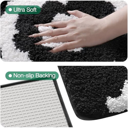 LUMI Square Bathroom Rug 32x32, Soft Absorbent Bath Mat, Non Slip - color: Dove Gray, size: 32"x32"