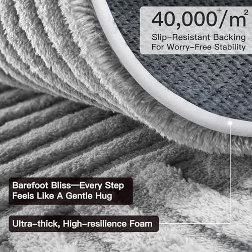 Sour Lemon 10x14 Area Rugs for Living Room Bedroom, Grey Rug Large Carpet - color: Light Grey, size: 10' x 14' (Rectangular)