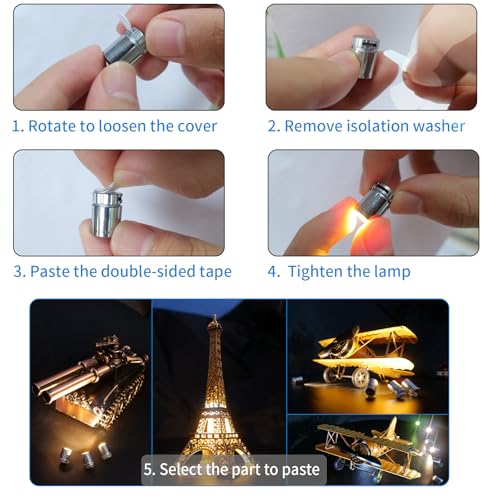 10PCS Mini LED Green Lights for DIY Craft, Model Displays, Miniatures - color: Green