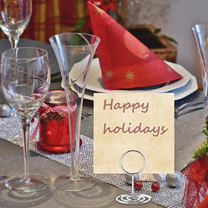 Table Number Holders, 26PCS Place Card Holder, Photo Holder (2" Silver) - color: Silver, size: Small