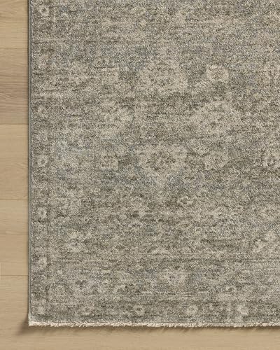 Loloi Magnolia Home Junie Lagoon/Natural 9'-6" x 13' Area Rug - color: Lagoon / Natural, size: 9'6" x 13' (Rectangular)