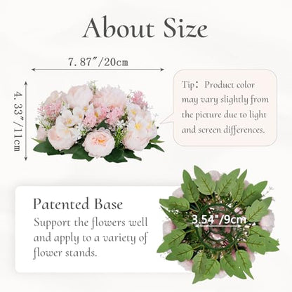 Flower Balls Centerpieces for Tables: Pink Silk Rose, 6Pcs - color: Pink & Purple, size: 6 PCS