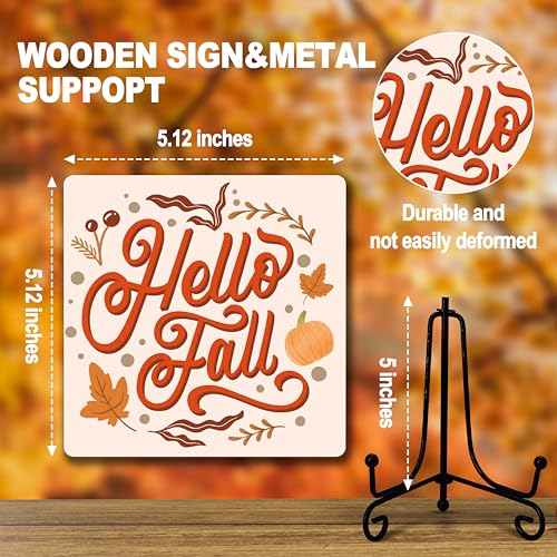 DETIHO Fall Decorations for Home, Thanksgiving Gift Centerpieces for Tables - style: HELLO FALL