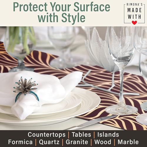 RIMONA'S Heat Resistant Table Runner Trivet Mat - Everyday Jute Lace, 40" - color: The Everyday Jute Lace