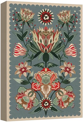 SIGNFORD Canvas Print Wall Art Vintage Bouquet Nature Wilderness Illustrations Floral Botanical Print Modern Art Decorative Multicolor Rustic Cozy for Bedroom - 12"x18" - color: Ab04-2312-na34, size: 12" x 18"