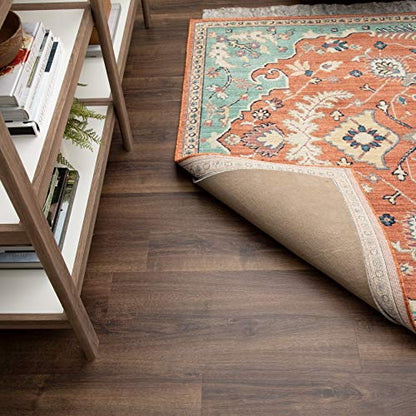 Mohawk Home Non Slip Rug Pad 5' x 8'- 1/4" Thick Felt + Latex Rubber Gripper - Dual Surface Cushion for Hardwood, Carpet, Tile Floors, Made in USA - size: 5' x 8' (Rectangular), style: 1/4 Inch Dual Surface Rug Pad