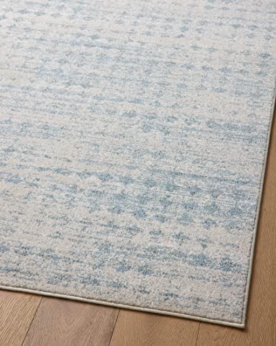 Loloi Kamala Sky/Dove 6'-7" x 9'-6" Area Rug - color: Sky / Dove, size: 6'7" x 9'6" (Rectangular)