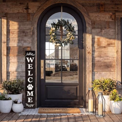 Gerrii 2 Pcs 15"&16.5" Farmhouse Rustic Lanterns Decorative with LED Candle Set Galvanized Metal, Handcrafted Candle Holders, Outdoor Indoor Porch Fireplace Mantel Table Festive Gatherings Decor