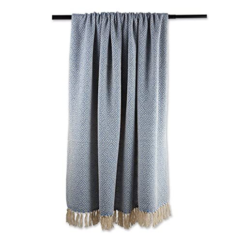 DII Diamond Throw Collection Cotton Woven, 50x60, Artichoke - color: Artichoke, size: 50x60"