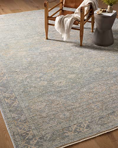 Loloi Angela Rose Blake Sky/Beige 5'-3" x 7'-6" Area Rug - color: Sky / Beige, size: 5'3" x 7'6" (Rectangular)