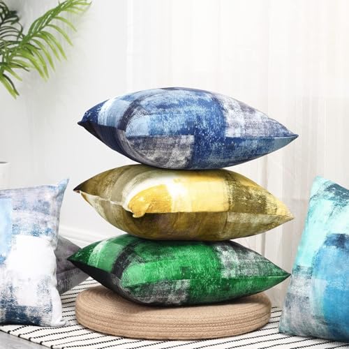Throw Pillow Covers for Couch, 26x26 Inch, Set of 2, Grey Blue - color: Grey Blue, size: 26" x 26" (Pack of 2)