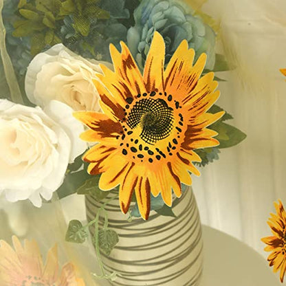 Ufurty 2pcs Sunflower Window Curtain Yellow Floral Voile Sheer Curtains - color: Yellow, size: 39.4"W x 78.7"L (Pack of 2)