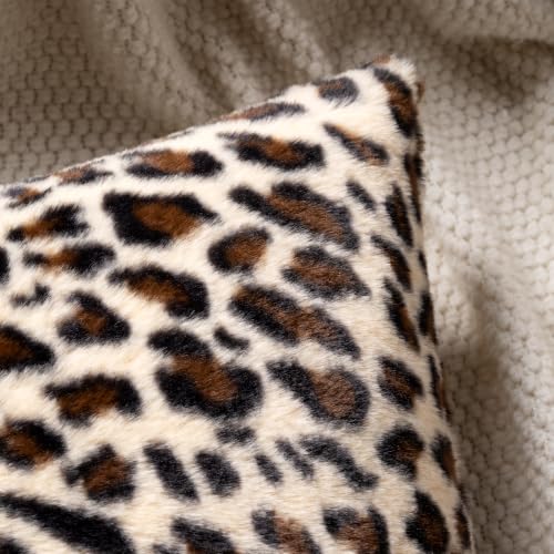 GALMAXS7 Cheetah Pillow Covers Leopard Throw Pillow Covers Set of 2, 20x20 - color: Leopard, size: 20" x 20" (Pack of 2)