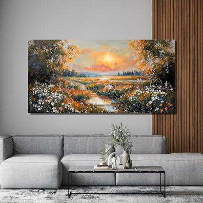 Nature Landscape Wall Art Prints for Living Room 20" X 40" Home Wall Decor