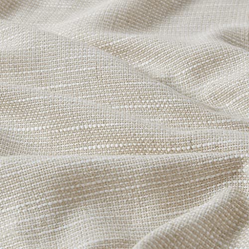Madison Park Linen Blend Curtain, Thermal Insulated, 1 Panel 50x84 Natural - color: Tab Top, Solid Natural, size: 50"W x 84"L (Pack of 1)
