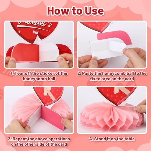 Valentine Table Centerpiece, 10Pcs Pink Heart Table Topper Decor - style: Valentines Day Style