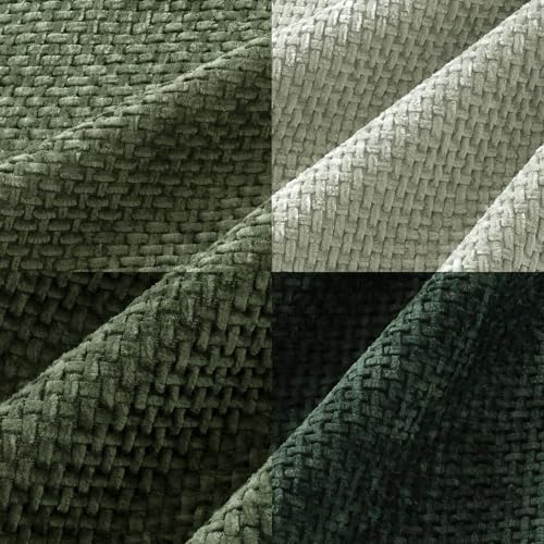MIULEE Soft Decorative Chenille Pillow Covers Forest Green 18x18 Pack of 4 - color: Green, size: 18" x 18" (Pack of 4)