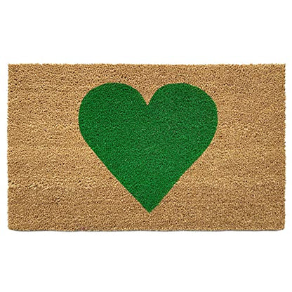 Calloway Mills Madison Heart Doormat (Green, 24" x 36") - color: Green, size: 2' x 3' (Rectangular)