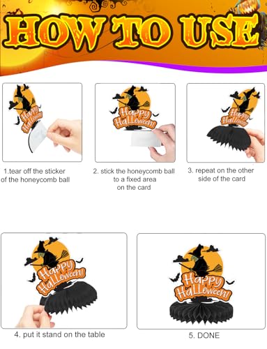10Pcs Halloween Party Decorations, Halloween Table Decorations - style: Happy Halloween