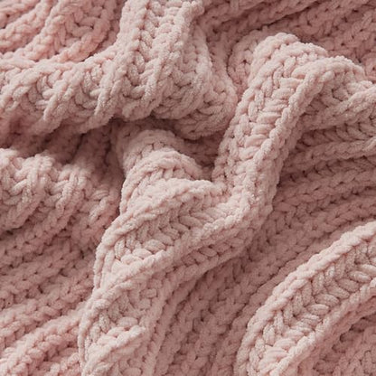 WESHIONGOO Pink Throw Blanket for Couch 50"*60" - color: Light Pink
