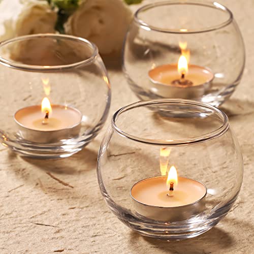 Volens 24PCS Clear Votive Candle Holders for Table Centerpieces - color: Clear, size: 24 PACK