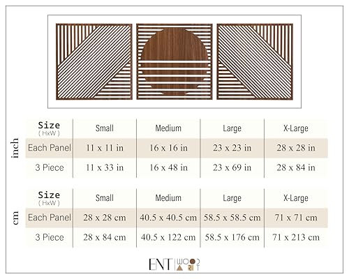Boho Wall Art Mid Century Modern Style, Large Wood Wall Art for Modern Interiors, Handcrafted Wooden Wall Decoration, Boho Wood Wall Decor