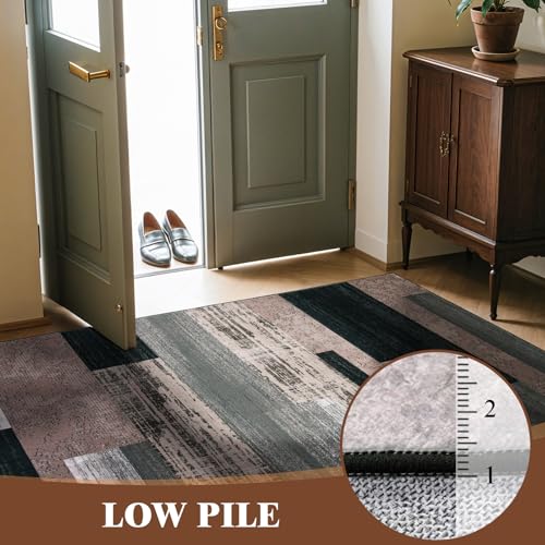 LIANLAM 3x5 Washable Area Rugs for Living Room and Bedroom(3x5,Chocolate) - color: Chocolate, size: 3' x 5' (Rectangular)