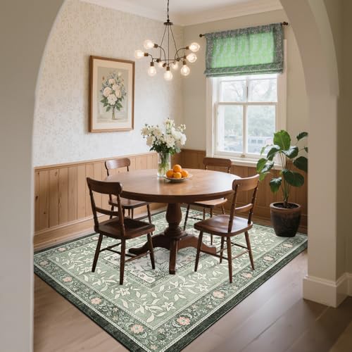 GarveeHome Area Rug - color: Sage Grove, size: 7' x 10' (Rectangular)