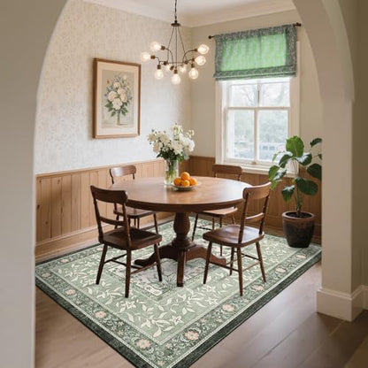 GarveeHome Area Rug - color: Sage Grove, size: 7' x 10' (Rectangular)