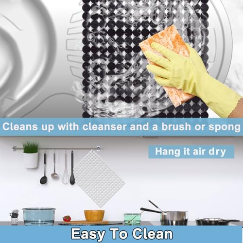 Kitchen Sink Mat,2 Pack Sink Protectors for Kitchen Sink with Scissors - color: Dark Black