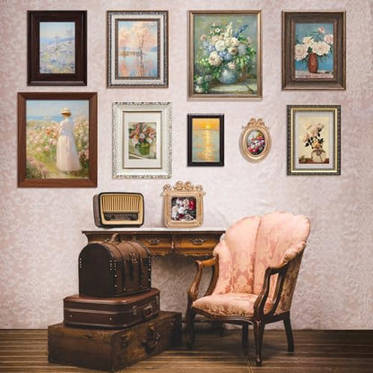 Qunclay 10 Pack Vintage Picture Frames Wall Ornate Antique, Classic Style - style: Classic