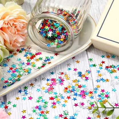MARFOREVER Rainbow Star Confetti Glitter Star Confetti Party Supplies - style: Rainbow Star