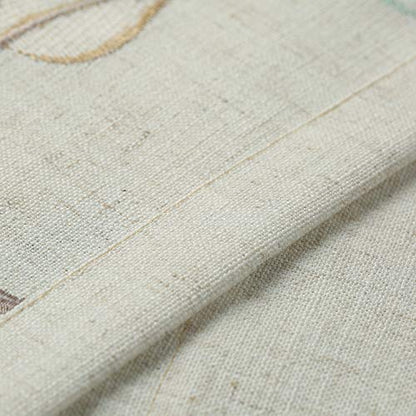 VOGOL Natural Leaf Embroidered Kitchen Valance, 52 x 18 Inches - color: W014