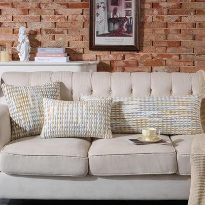 AmHoo Boho Chenille Pillow Cover,18 x 18-Inch Grey - color: Grey, size: 18" x 18" (Pack of 1)