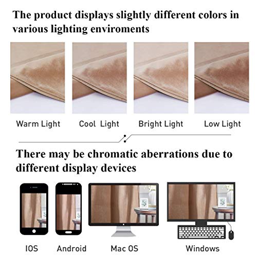 StangH Blush Beige Tassel Velvet Valances Curtains 52x18 Inch, 2 Panels - color: Blush Beige, size: 52"W x 18"L (Pack of 2)