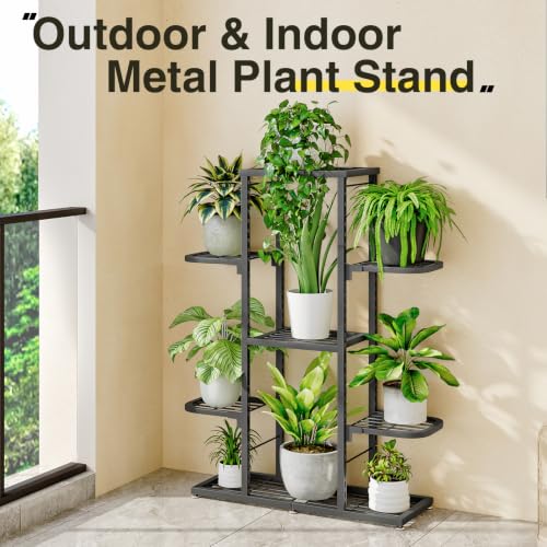 Plant Stand Indoor Outdoor Large Tiered Adjustable Corner Shelf