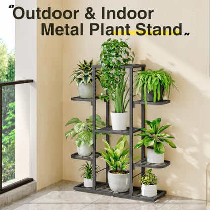 Plant Stand Indoor Outdoor Large Tiered Adjustable Corner Shelf
