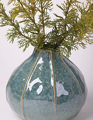 HAUCOZE Ceramic Flower Vase Decorative Sculpture Modern Home Decor 6.3 Inch - size: Medium