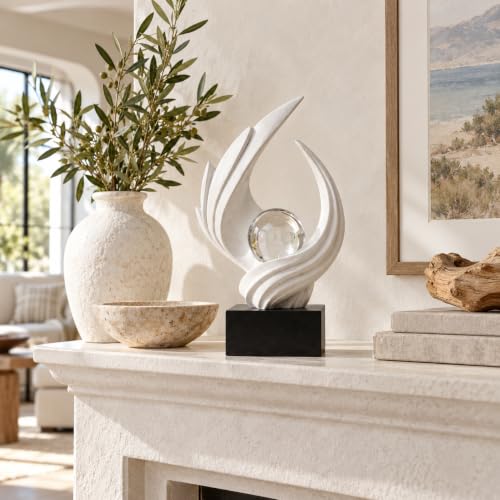Abstract Art Sculptures Living Room Book Shelf Decor