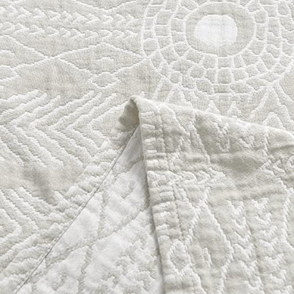 jinchan 100% Cotton Muslin Blanket Twin Boho Throw Blanket 50x60 Light Gray - color: A. Boho Light Grey, size: 50"x60"