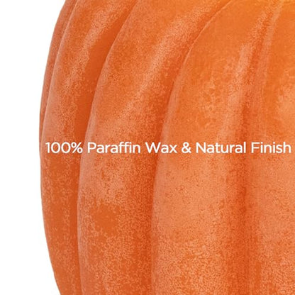 Fall Decorations for Home - Flickering Flameless Wax Pumpkin LED Candle