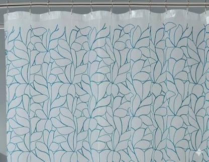 Warm Home Designs 72x72 Shower Curtain with Blue Embroidery. OLS Blue 72 - color: Blue