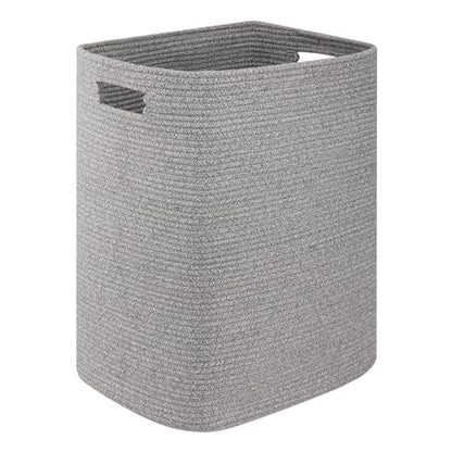 OIAHOMY Laundry Hamper Laundry Basket Rectangle Cotton Storage Basket Grey - color: Grey variegated