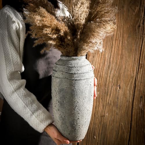 Large Ceramic Flower Vase, 12.87 Inch Tall Vase for Home Decor - color: 101-3-12.87in