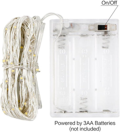 ANJAYLIA Fairy Lights, 4 Pack String Lights Battery Operated 10ft 30 LED Twinkle Lights for Wedding, Bedroom, Party, Christmas, Warm White - color: Warm White 4 Pack 30 LED