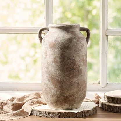 Vanselia Ceramic Flower Vase Home Table Decor Living Room Farmhouse 12 in - color: 12" Retro
