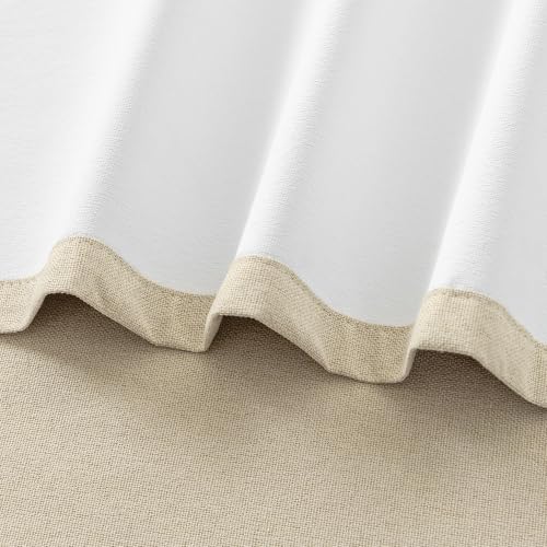 ChrisDowa Natural Blackout Curtains 54 Inches Long 2 Panels for Bedroom - color: Natural, size: 40"W x 54"L (Pack of 2)