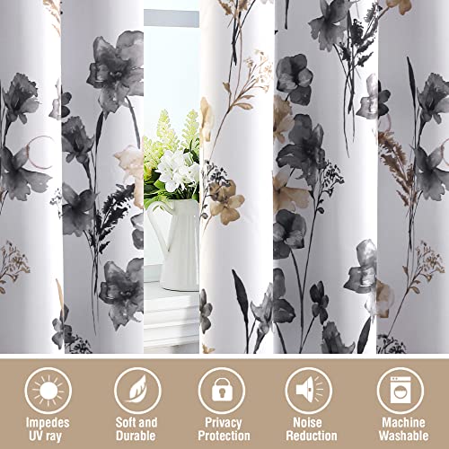 H.VERSAILTEX 100% Blackout Curtains 96 Inches for Living Room, Grey/Taupe - color: Grey/Taupe, size: 52"W x 96"L (Pack of 2)